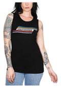 Harley-Davidson® Women's Switchback Fullback Keyhole Sleeveless Tank Top - Black