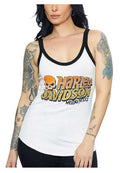 Harley-Davidson Women's Go Harley Go Sleeveless Scoop Neck Tank Top - Ivory