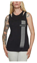 Harley-Davidson® Women's To The Edge Double Layer Sleeveless Tank Top, Black
