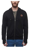 Royal Enfield REMC Garage Logo Rugged Full-Zip Hooded Sweatshirt - Black