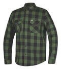 Derringer Men's Rugged Button Long Sleeve Plaid Flannel Shirt, Green/Black