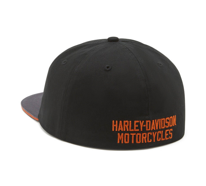 Bar & Shield Colorblock Panhead Fitted Cap