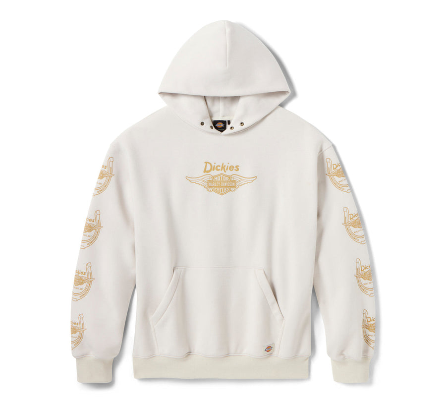 Dickies x H-D Winged Horseshoe Oversized Pullover Hoodie - Bone