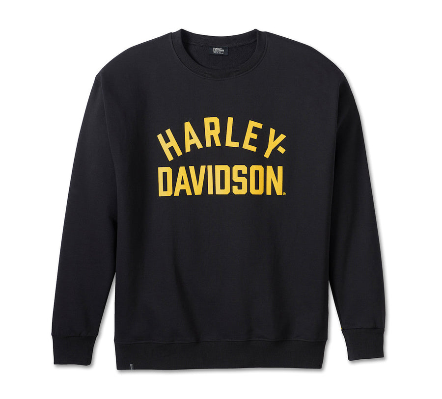 Men's H-D Race font Heavyweight Crewneck Sweatshirt