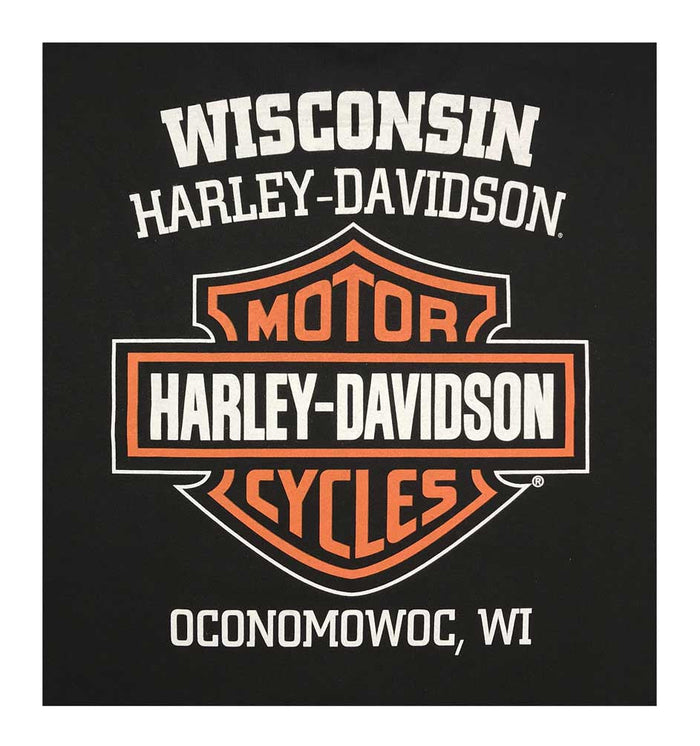 Harley-Davidson® Men's Bar & Shield Logo Chest Pocket Short Sleeve T-Shirt, Black