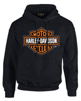 Harley-Davidson® Men's Bar & Shield Pullover Fleece Hooded Sweatshirt, Black