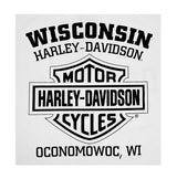 Harley-Davidson® Men's T-Shirt, Heritage Distressed Short Sleeve, White 30294029