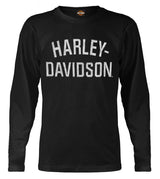 Harley-Davidson® Men's Shirt, Heritage H-D Script Long Sleeve, Black 30296633