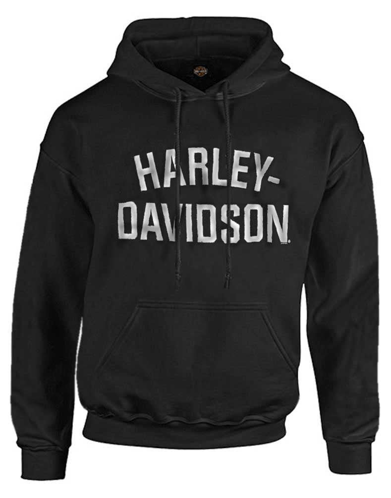 Harley-Davidson® Men's Heritage Pullover Hooded Sweatshirt Black Hoodie 30296635
