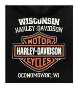 Harley-Davidson® Men's Large Bar & Shield Logo Pullover Hoodie, Black