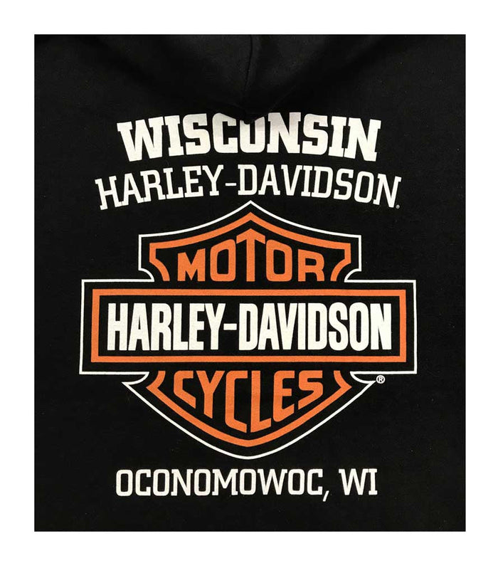 Harley-Davidson® Men's Large Bar & Shield Logo Pullover Hoodie, Black