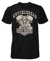 Harley-Davidson® Men's Knucklehead Engine Authentic T-Shirt Black