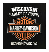 Harley-Davidson® Men's Elongated B&S Fleece Pullover Sweatshirt, Black 30298768