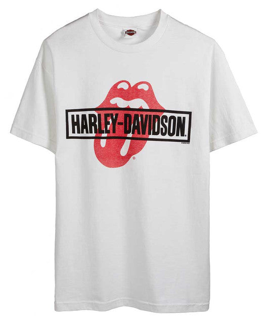 Harley-Davidson® Men's Rolling Stones Mash Short Sleeve Crew-Neck T-Shirt - White