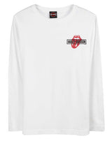Harley-Davidson® Women's Rolling Stones Mash Crew-Neck Long Sleeve Tee, White
