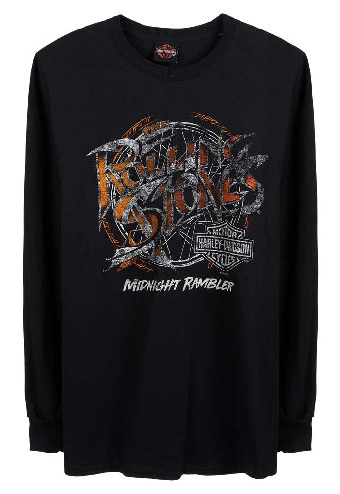 Harley-Davidson® Men's Rolling Stones Midnight Rambler Long Sleeve Shirt - Black