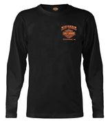 Harley-Davidson® Men's Custom Freedom Long Sleeve Crew-Neck Shirt - Black