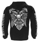 Harley-Davidson® Men's Lightning Crest Full-Zippered Hooded Sweatshirt, Black