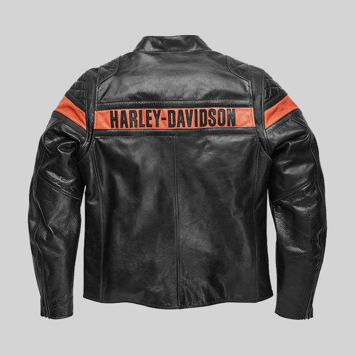 H-D Men's Victory Sweep Vintage Leather Jacket