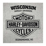 Harley-Davidson® Men's Bar & Shield Chest Pocket Short Sleeve T-Shirt - Gray