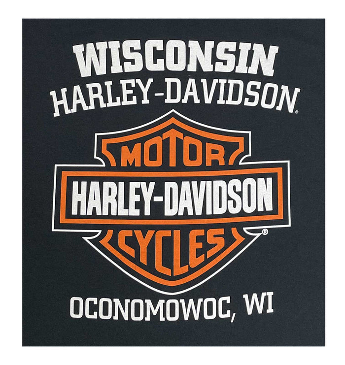 Harley-Davidson Men's Screamin' eagle Long Sleeve Crew-Neck Shirt - Black