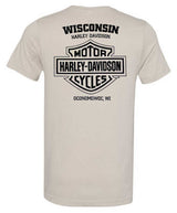 Harley-Davidson® Men's Swiftly Bike Short Sleeve Cotton Crew-Neck T-Shirt - Gray