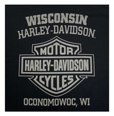 Harley-Davidson® Men's Skull Banner Short Sleeve Crew-Neck T-Shirt - Black