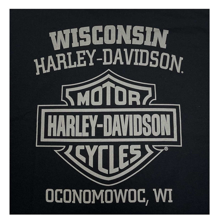 Harley-Davidson® Men's Skull Banner Short Sleeve Crew-Neck T-Shirt - Black