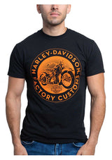 Harley-Davidson® Men's Magnitude Short Sleeve Cotton Crew-Neck T-Shirt - Black