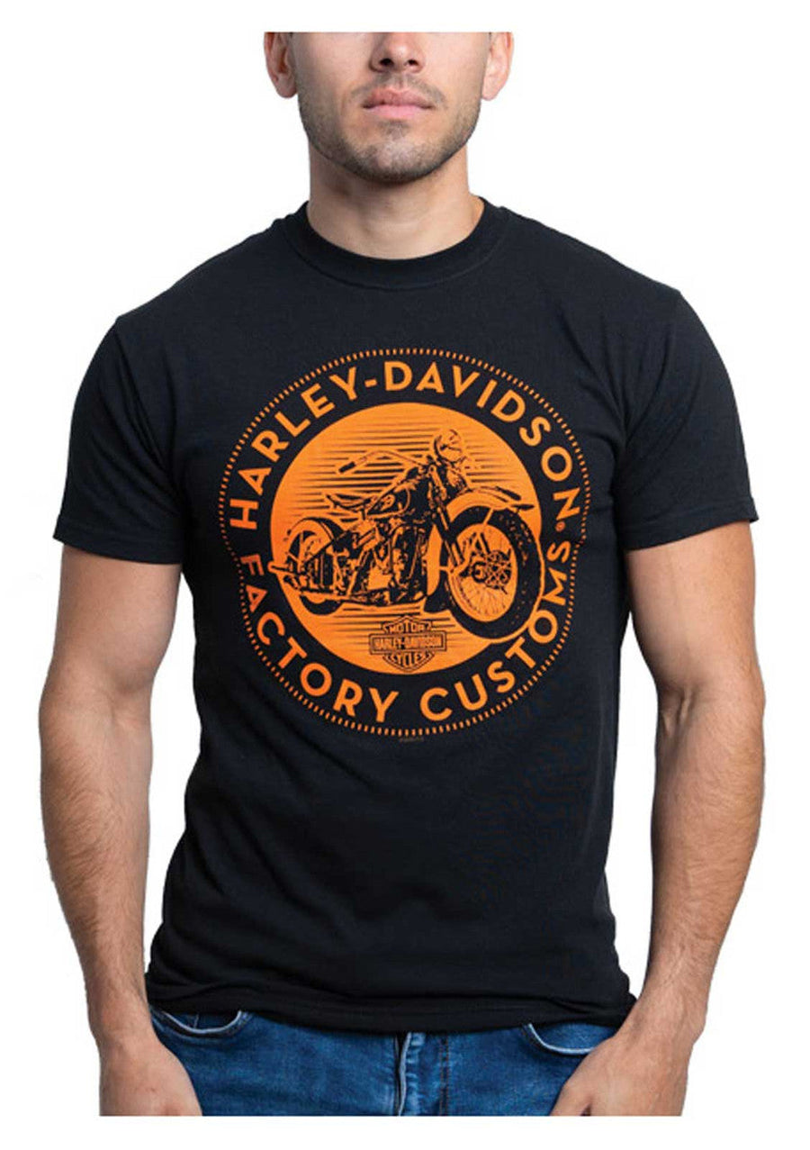 Harley-Davidson® Men's Magnitude Short Sleeve Cotton Crew-Neck T-Shirt - Black