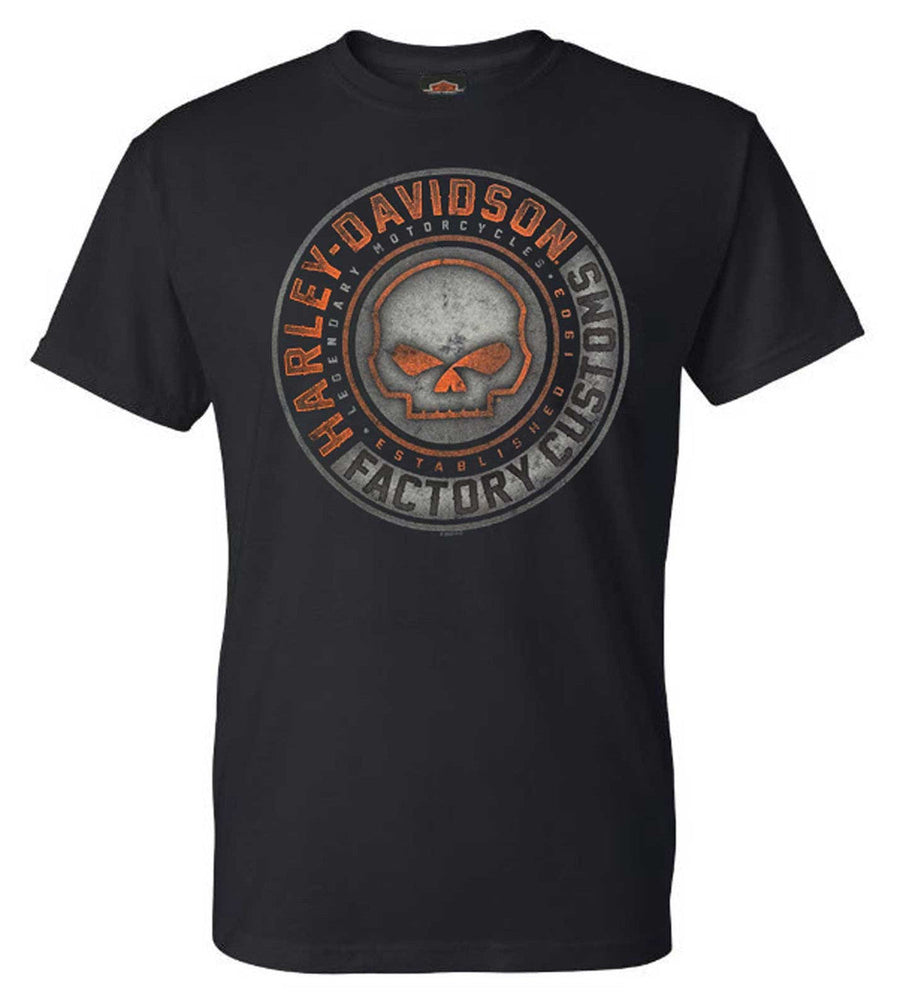 Harley-Davidson® Men's Halo Willie G Skull Crew-Neck Short Sleeve T-Shirt - Black
