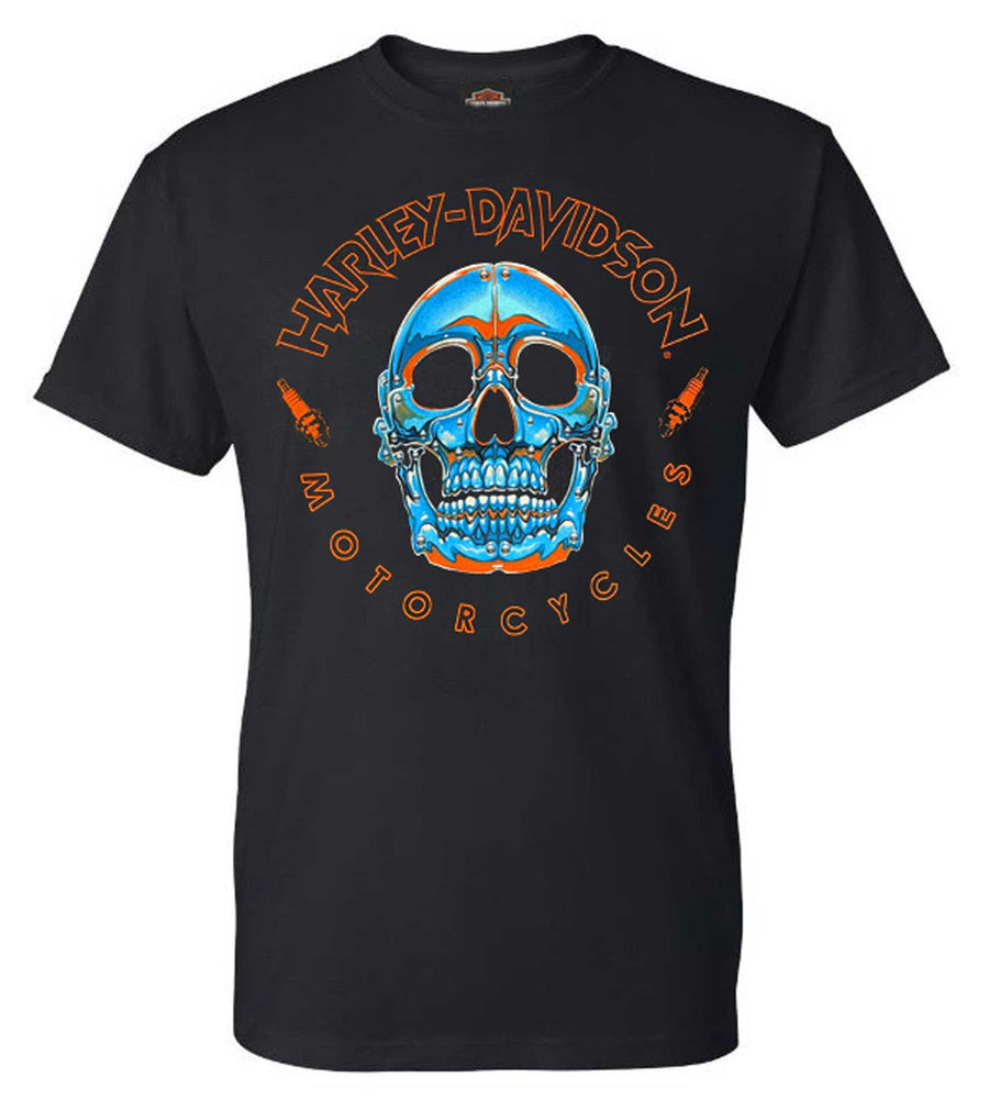 Harley-Davidson® Men's Skull Parts Crew-Neck Short Sleeve T-Shirt - Black