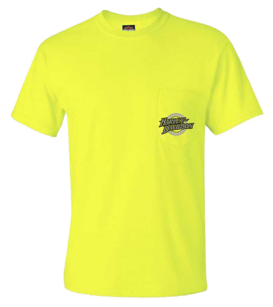 Harley-Davidson® Men's Highly Visible Chest Pocket Short Sleeve Crew-Neck T-Shirt