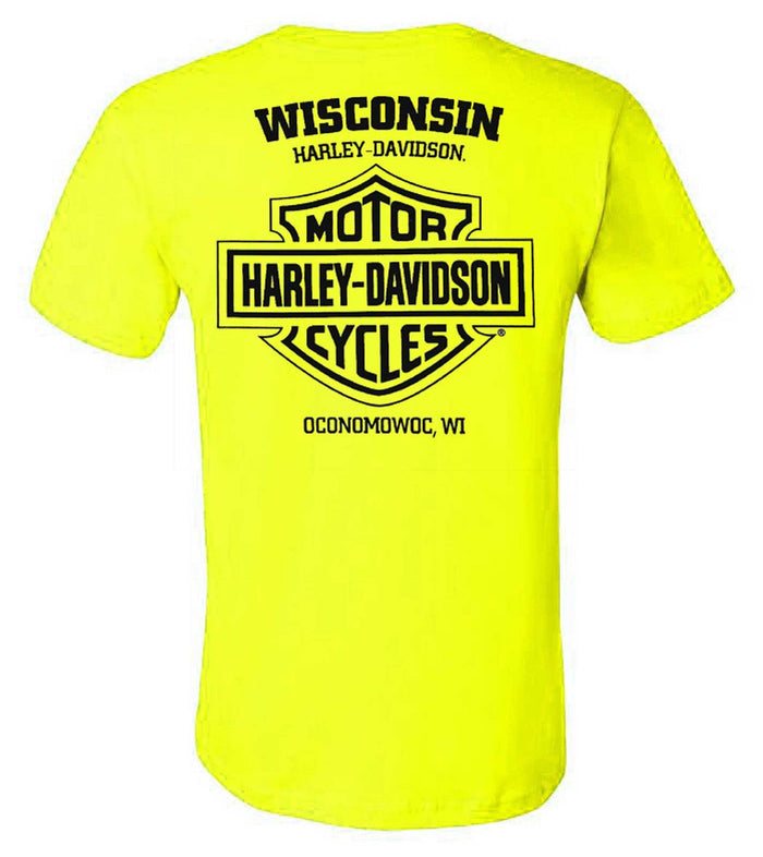 Harley-Davidson® Men's Highly Visible Chest Pocket Short Sleeve Crew-Neck T-Shirt