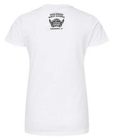 Harley-Davidson® Women's Eagle Tattered Crew-Neck Short Sleeve Slim Tee - White