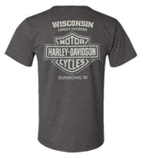 Harley-Davidson® Men's Friction Too Poly-Blend Short Sleeve T-Shirt, Charcoal