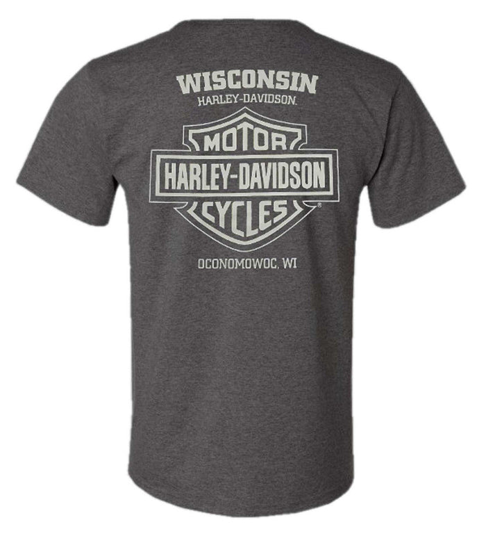 Harley-Davidson® Men's Friction Too Poly-Blend Short Sleeve T-Shirt, Charcoal