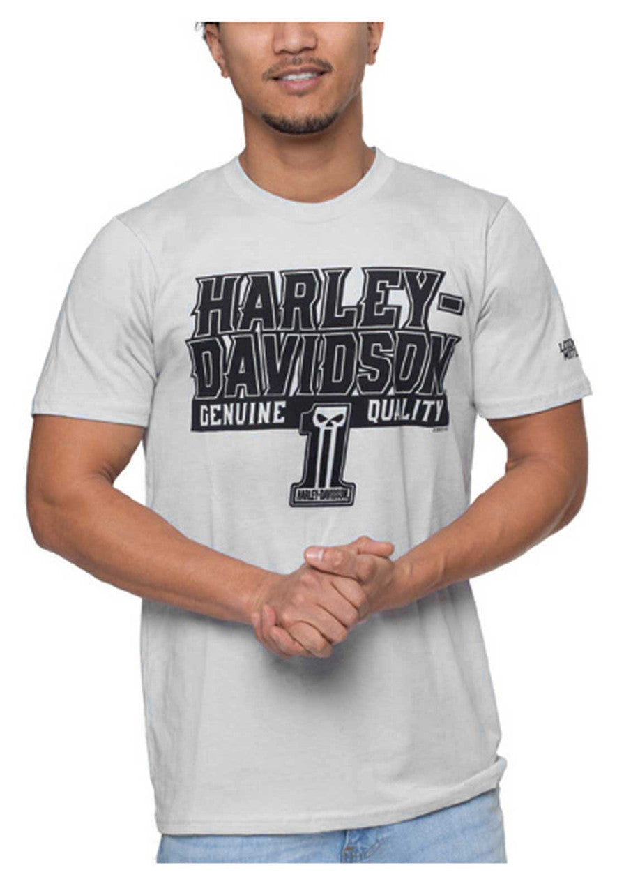 Harley-Davidson® Men's Far Away H-D Short Sleeve Crew-Neck T-Shirt - Gray