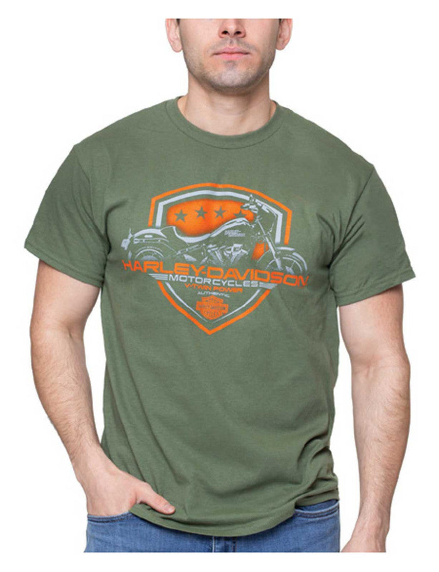 Harley-Davidson® Men's Joyride Short Sleeve Crew-Neck T-Shirt - Military Green