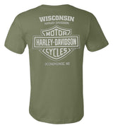 Harley-Davidson® Men's Joyride Short Sleeve Crew-Neck T-Shirt - Military Green