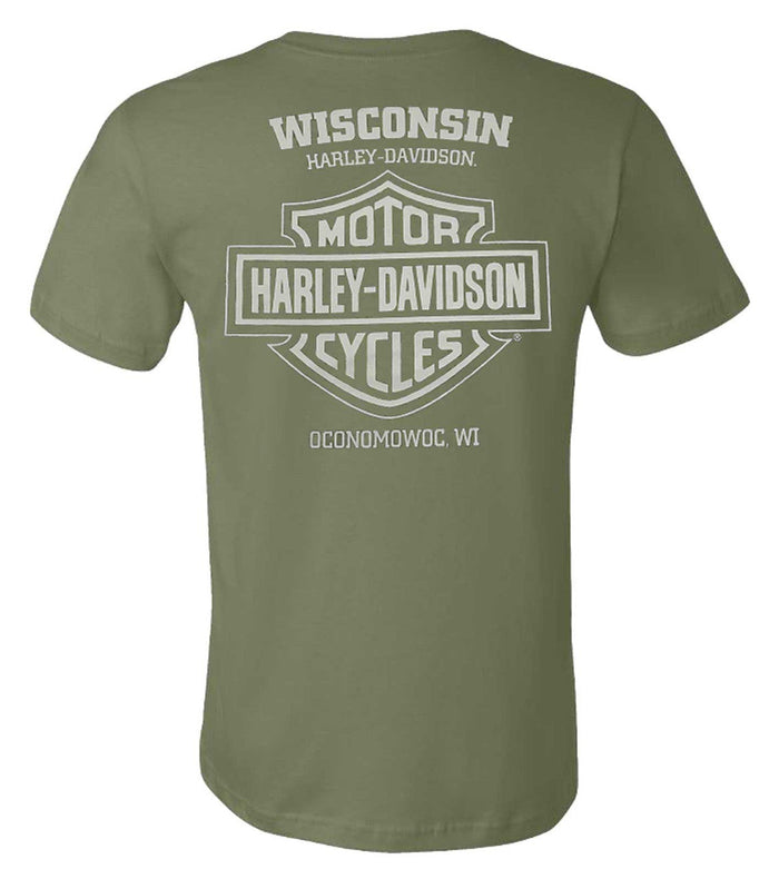 Harley-Davidson® Men's Joyride Short Sleeve Crew-Neck T-Shirt - Military Green