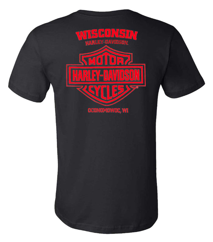 Harley-Davidson® Men's Preserve Short Sleeve Crew-Neck Cotton T-Shirt - Coal