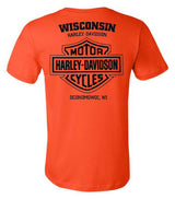 Harley-Davidson® Men's Minding H-D Short Sleeve Chest Pocket T-Shirt, Orange