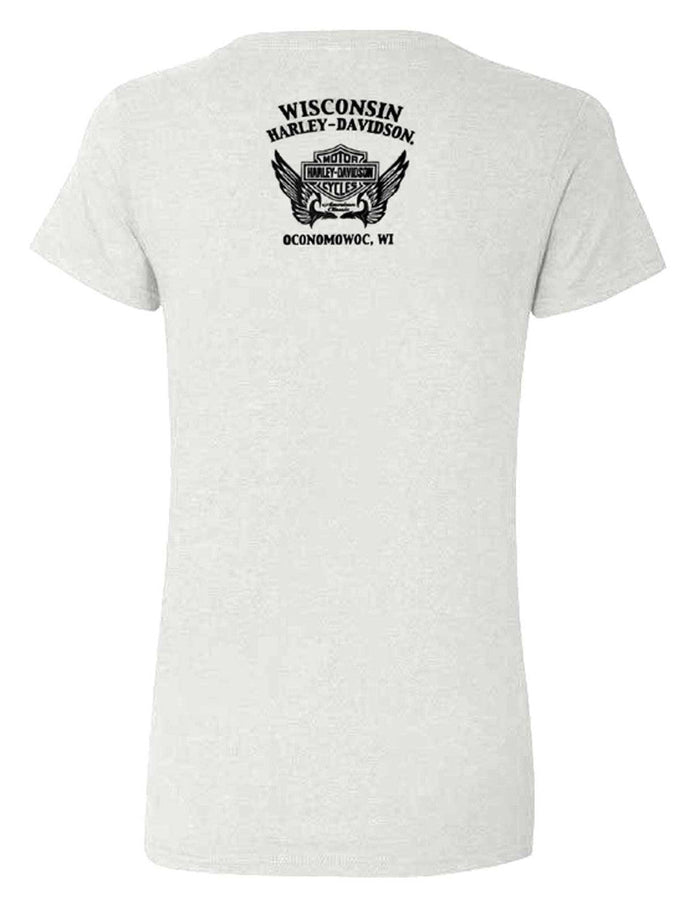 Harley-Davidson® Women's Detail Bar & Shield Crew-Neck Short Sleeve T-Shirt