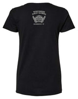 Harley-Davidson® Women's Stand Up Crew-Neck Short Sleeve Cotton Tee - Black