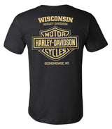 Harley-Davidson® Men's Willie G Skull Camo Short Sleeve Crew-Neck T-Shirt, Black