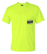 Harley-Davidson® Men's Overload Short Sleeve Chest Pocket T-Shirt, Safety Green