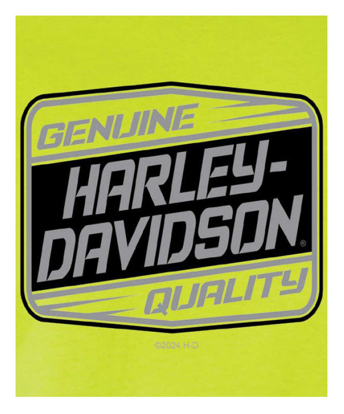 Harley-Davidson® Men's Overload Short Sleeve Chest Pocket T-Shirt, Safety Green
