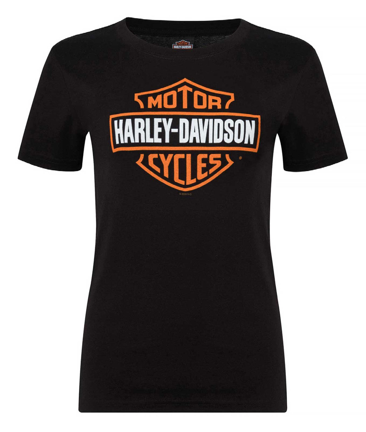 Harley-Davidson® Women's Bar & Shield Logo On Black Short Sleeve Crew-Neck Tee