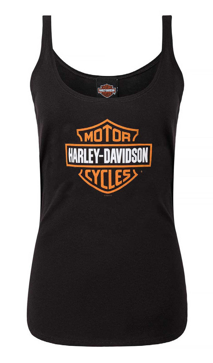 Harley-Davidson® Women's Classic Bar & Shield Logo Full-Back Tank Top, Black
